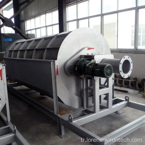 Dahili akış davul filtresi